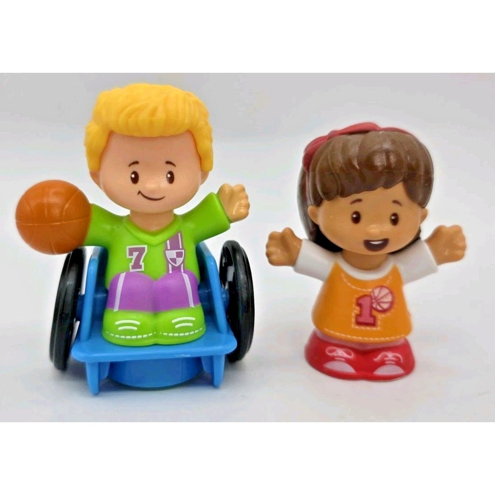 Fisher Price Little People Sports Figures Basketball Players Wheelchair‎ Player